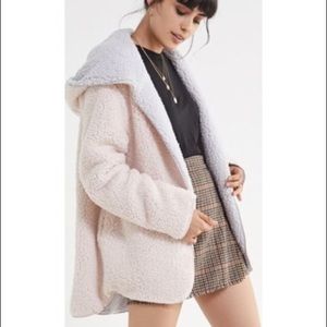 Urban Outfitters reversible teddy coat